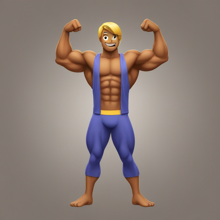 flexing muscles-emoji