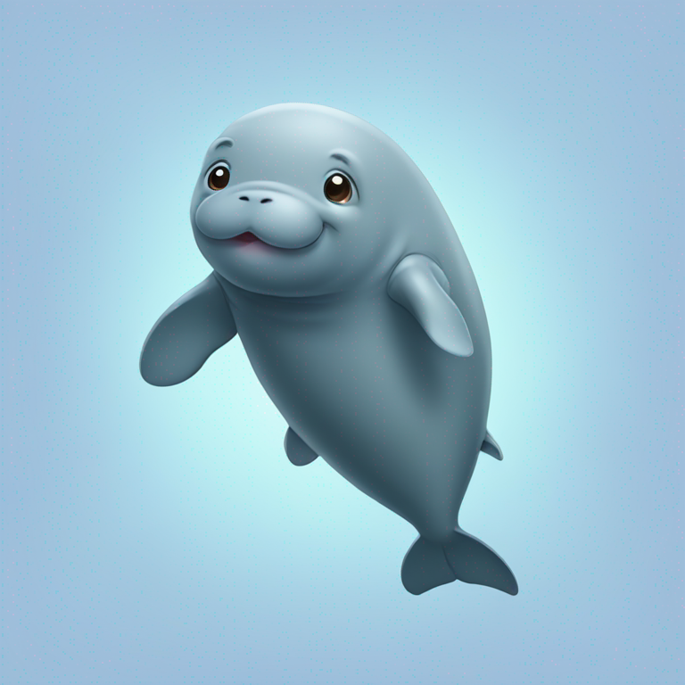 cute manatee-emoji