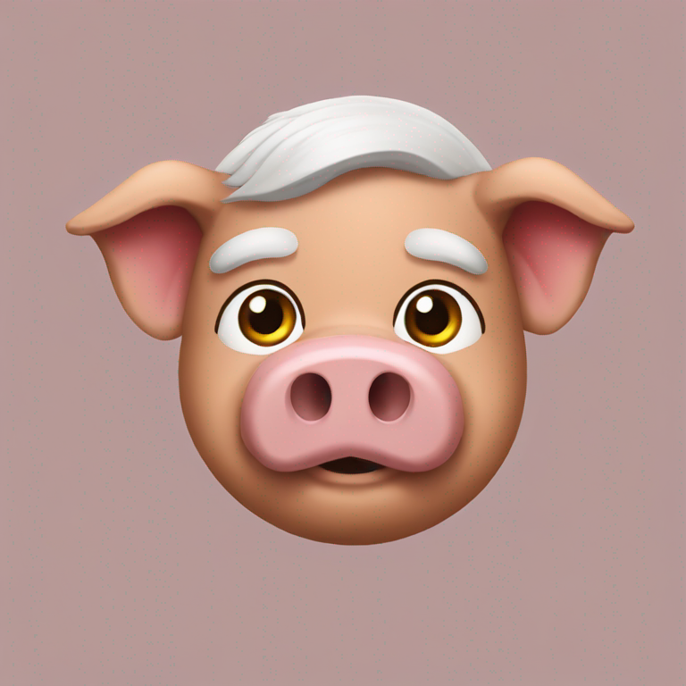 pig head pricident ranil-emoji