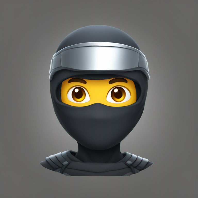 ninja with a halo above their head-emoji