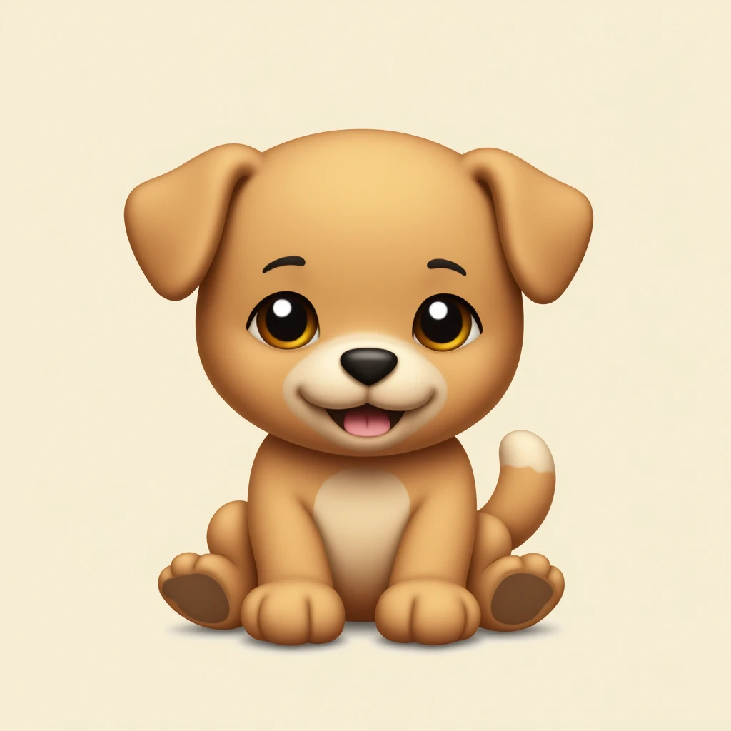 A cute dog-emoji