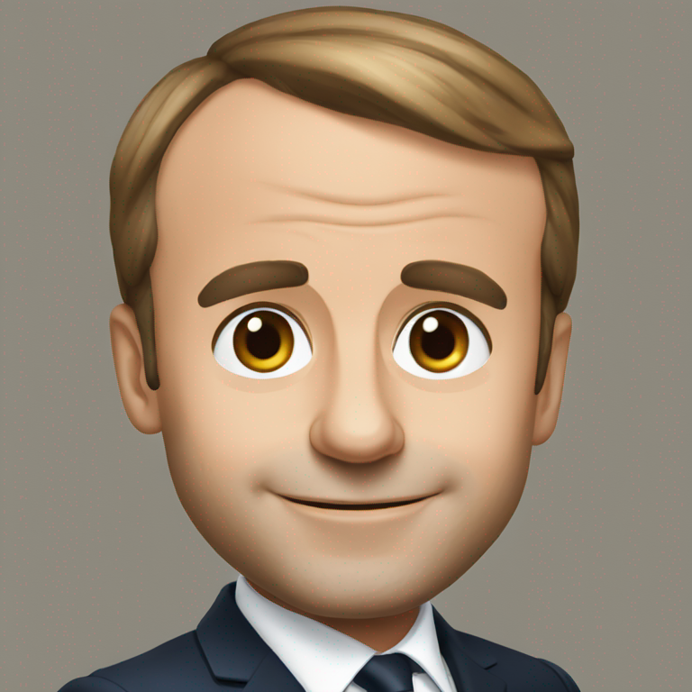 French president emmanuel macron-emoji