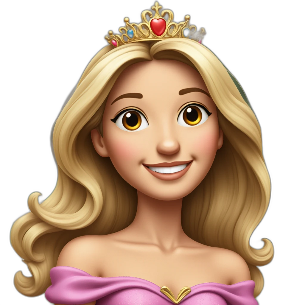 princesse souriante-emoji