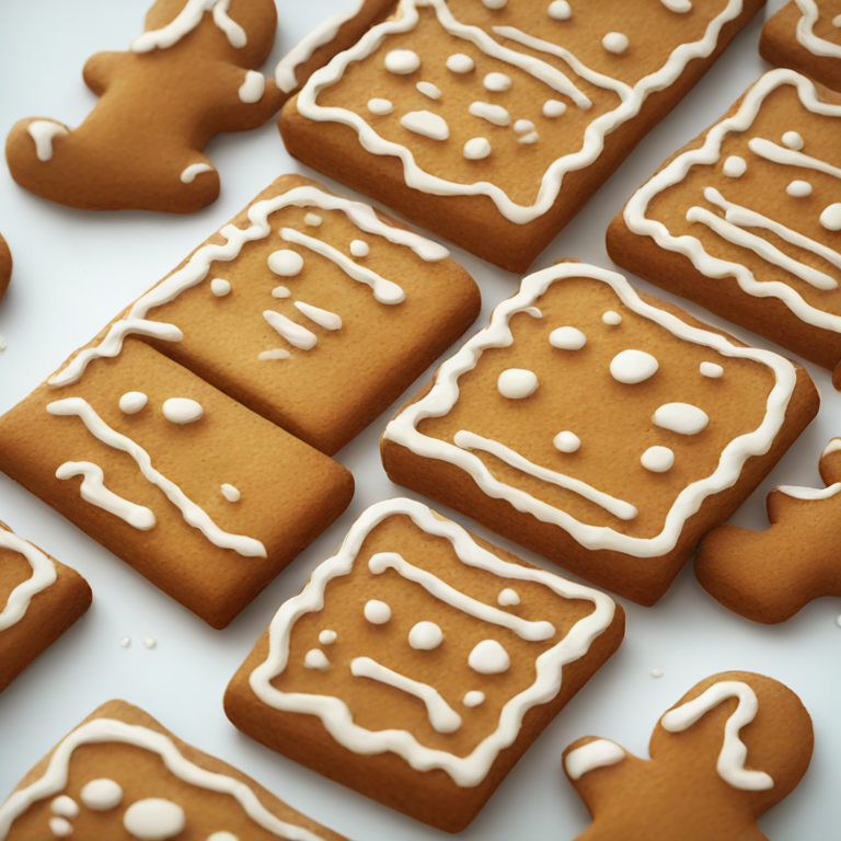 Russian rectangular gingerbread-emoji