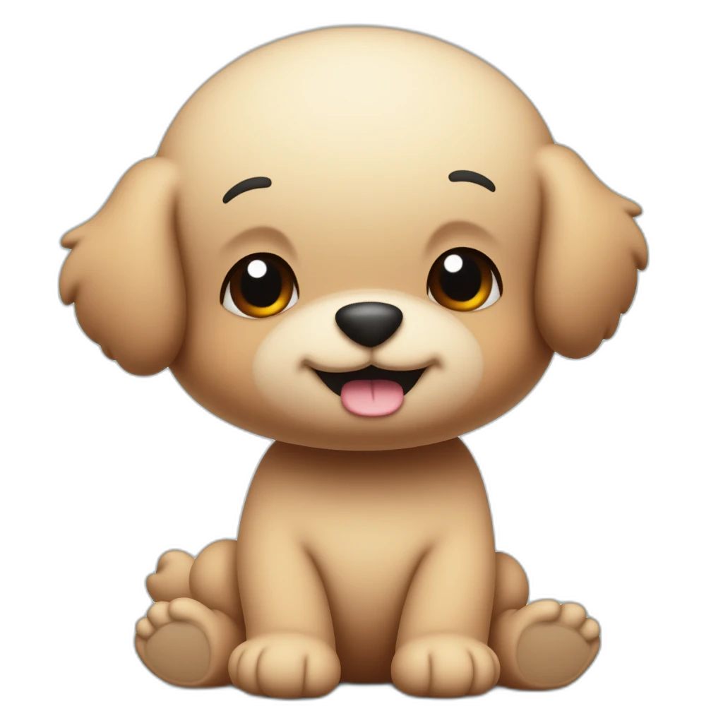 um cachorro fofo-emoji