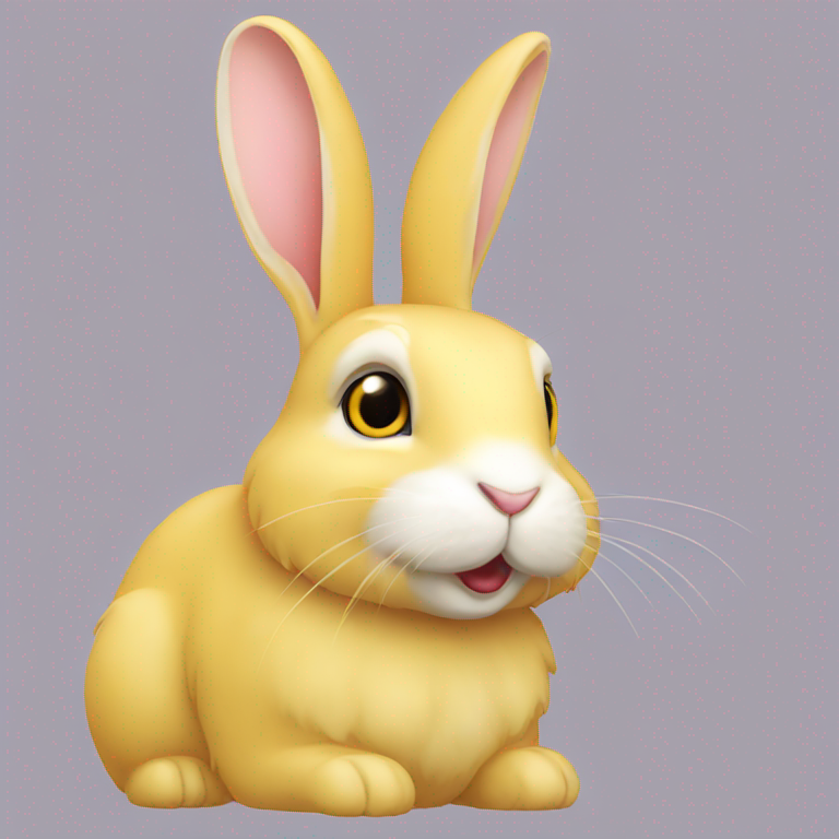 rabbit，yellow-emoji