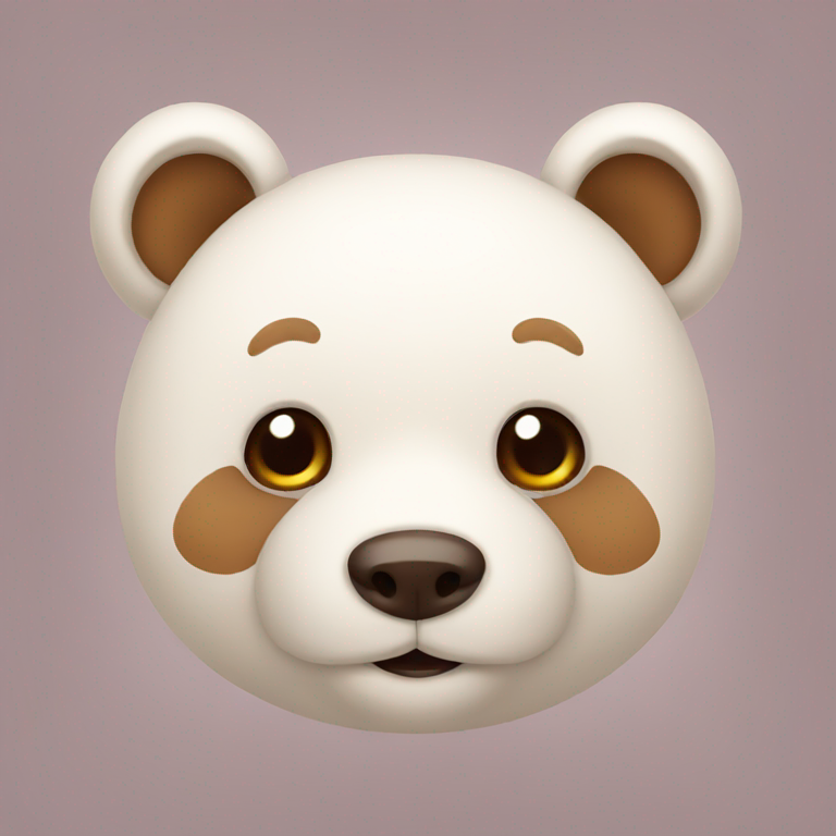 a cute bear-emoji