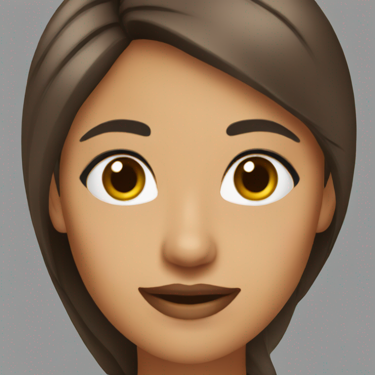 businesswoman with brown eyes-emoji