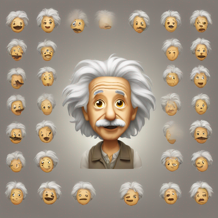 albert einstein african-emoji