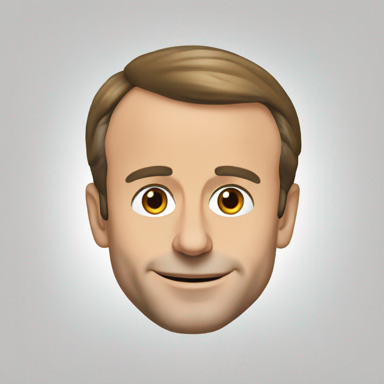 French president emmanuel macron-emoji