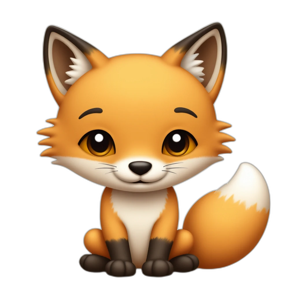 Cute fox-emoji