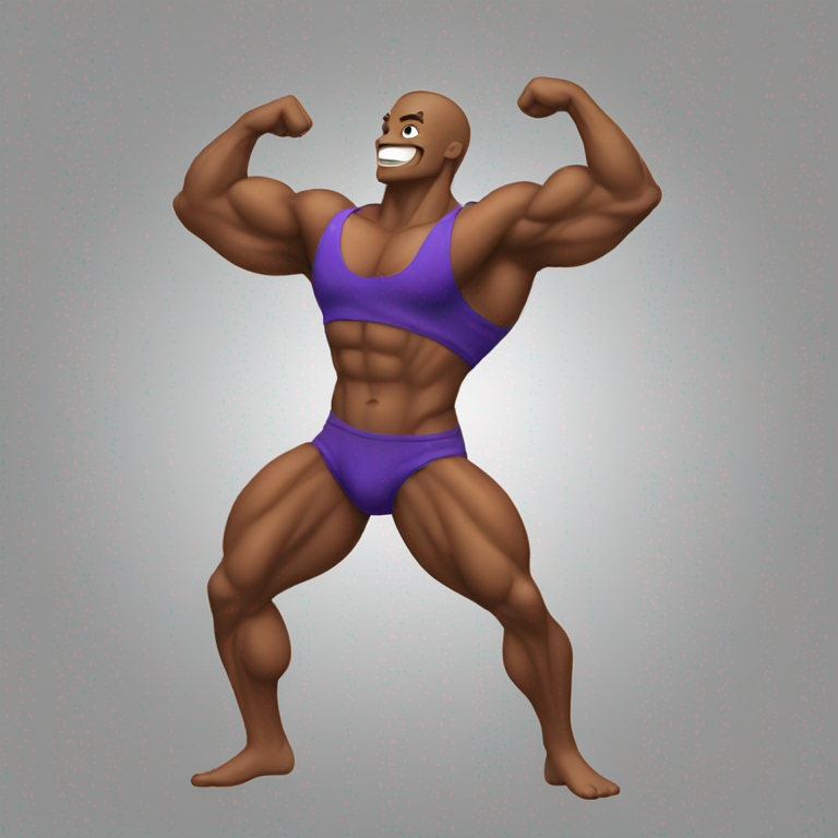 Bodybuilder dancing-emoji