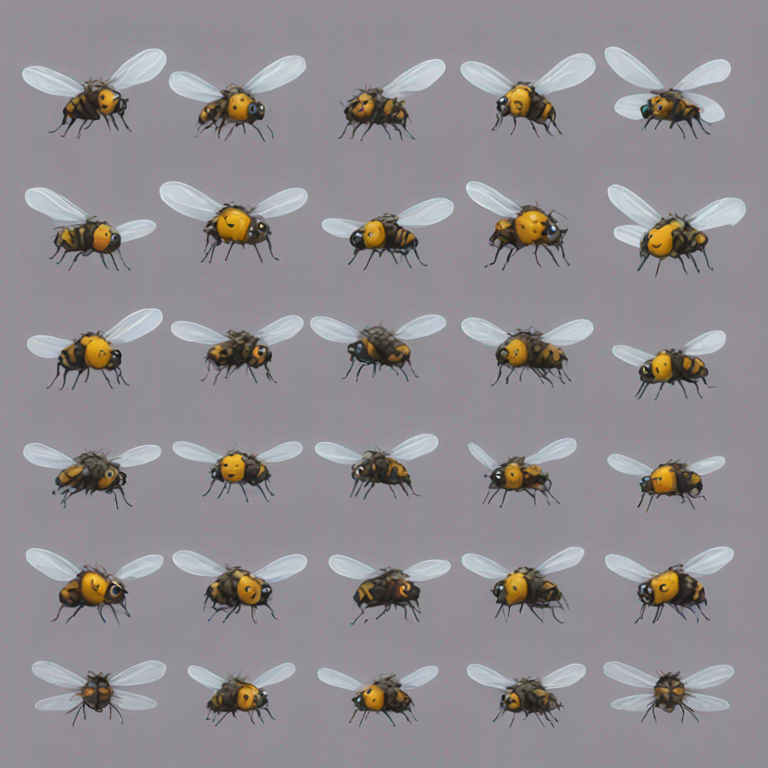 Electronic flies-emoji