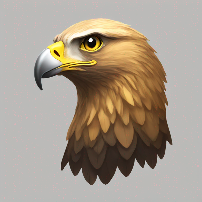 a golden eagle-emoji