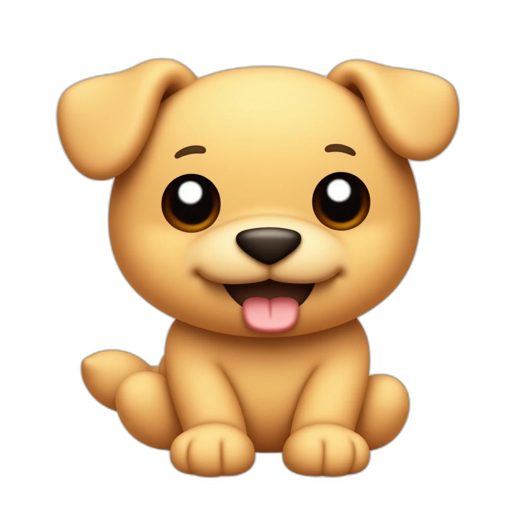 a cute dog emoji-emoji