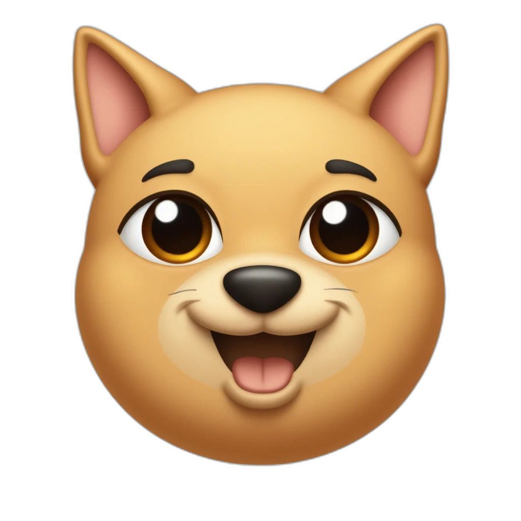 A dog emoji-emoji