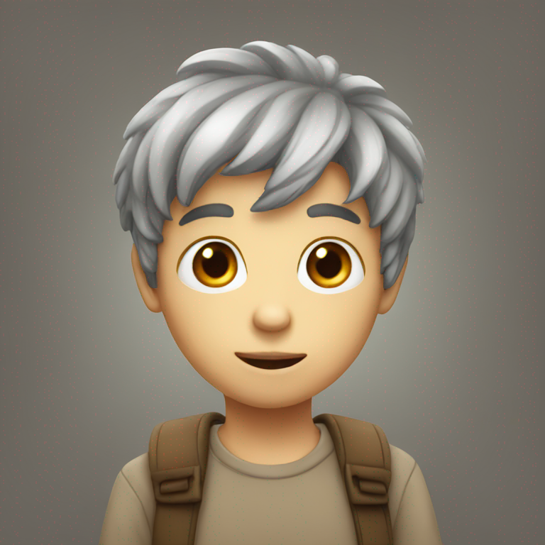 Curious boy-emoji