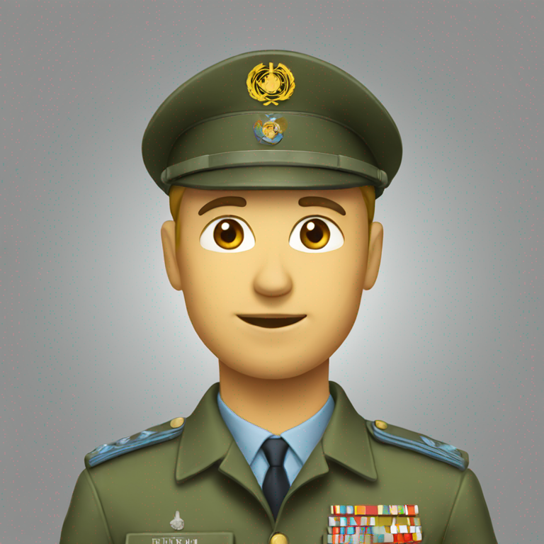 un militaire-emoji