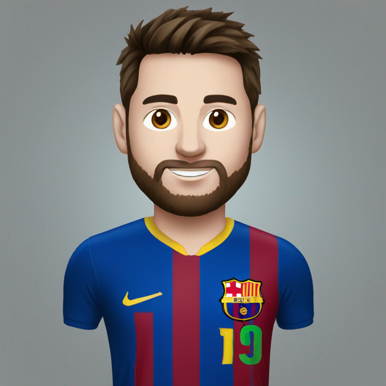 Messi avec maillot du Sénégal-emoji