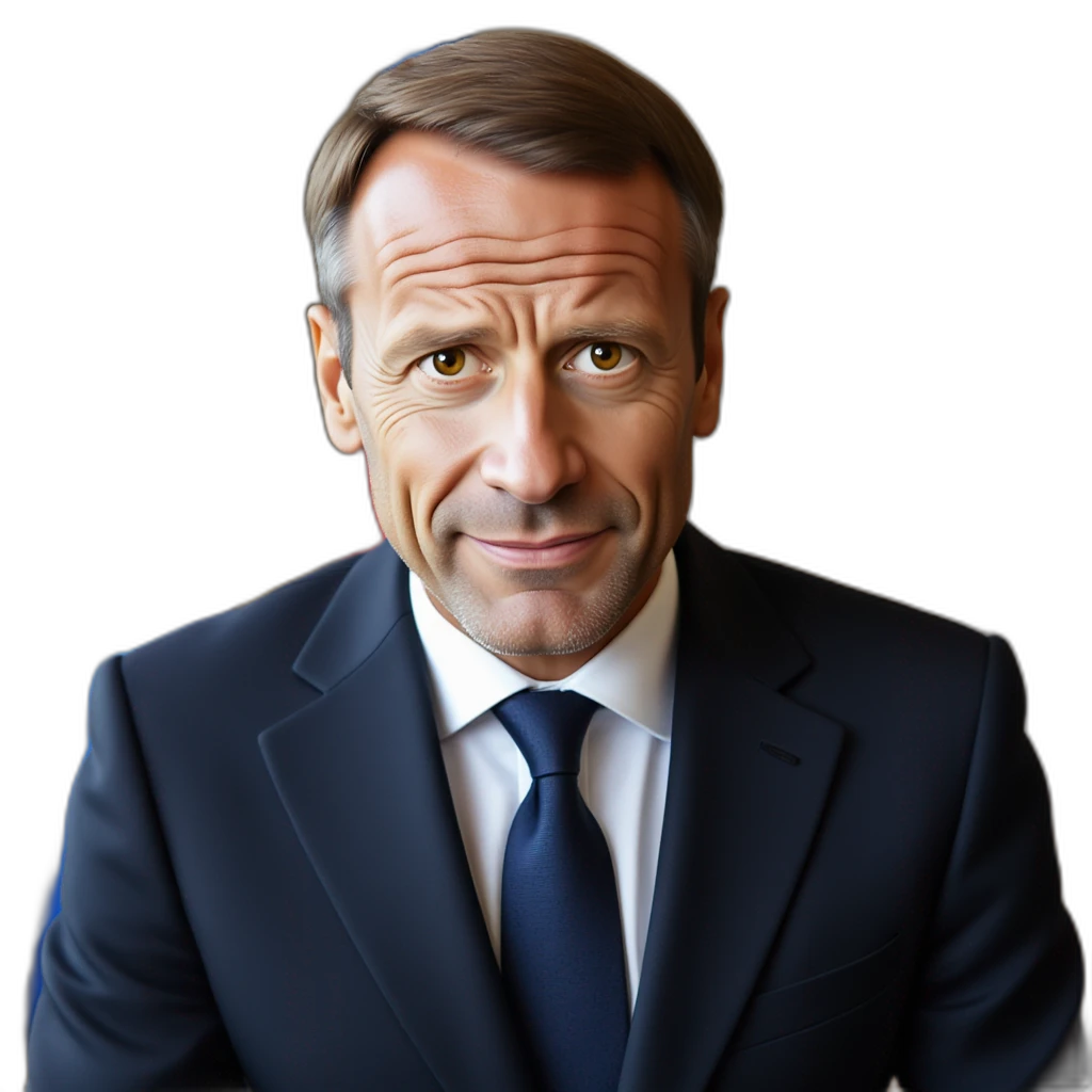 emmanuel macron en doudoune-emoji