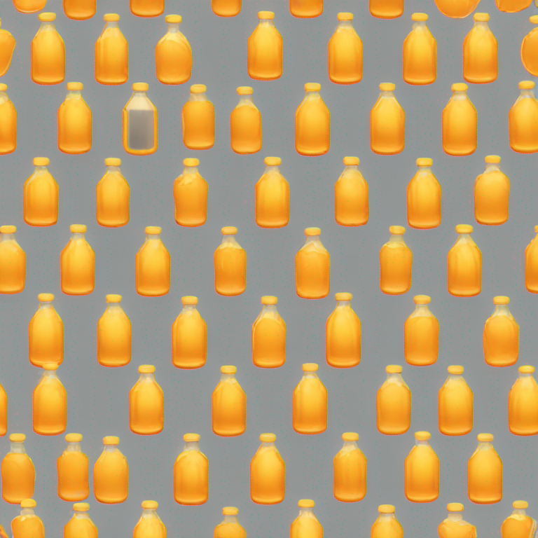 bottle of orange juice-emoji