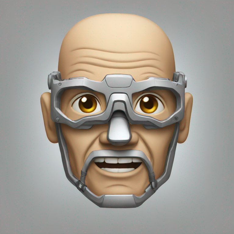 Old cyborg-emoji