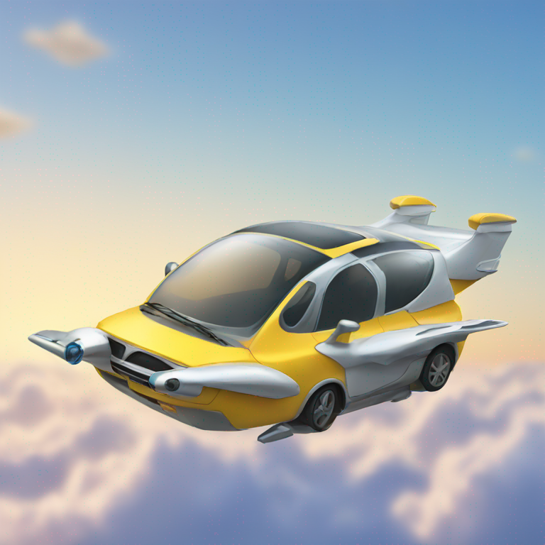 Flying car-emoji