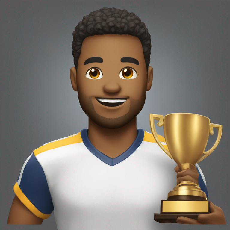 MVP text winning throphy-emoji