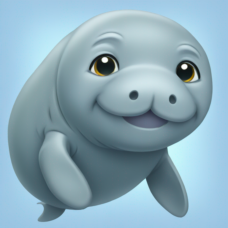 cute manatee-emoji