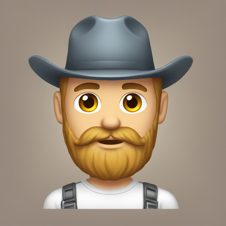 sexy redneck dude with a beard-emoji