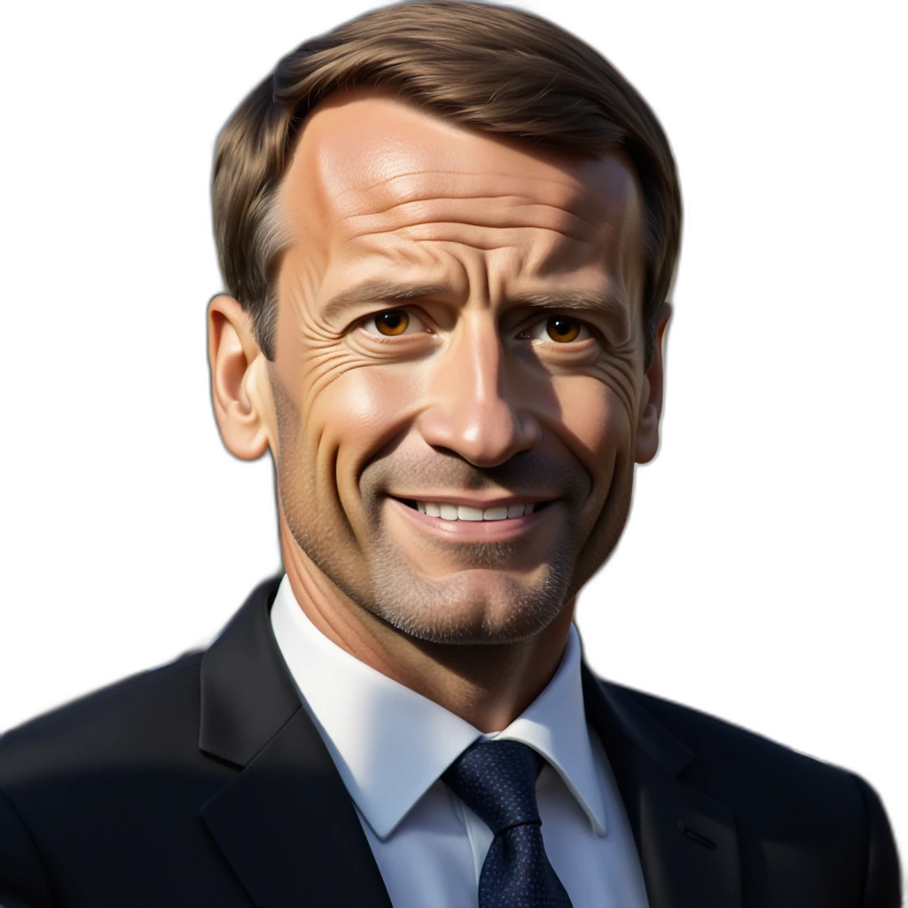 emmanuel macron en doudoune-emoji