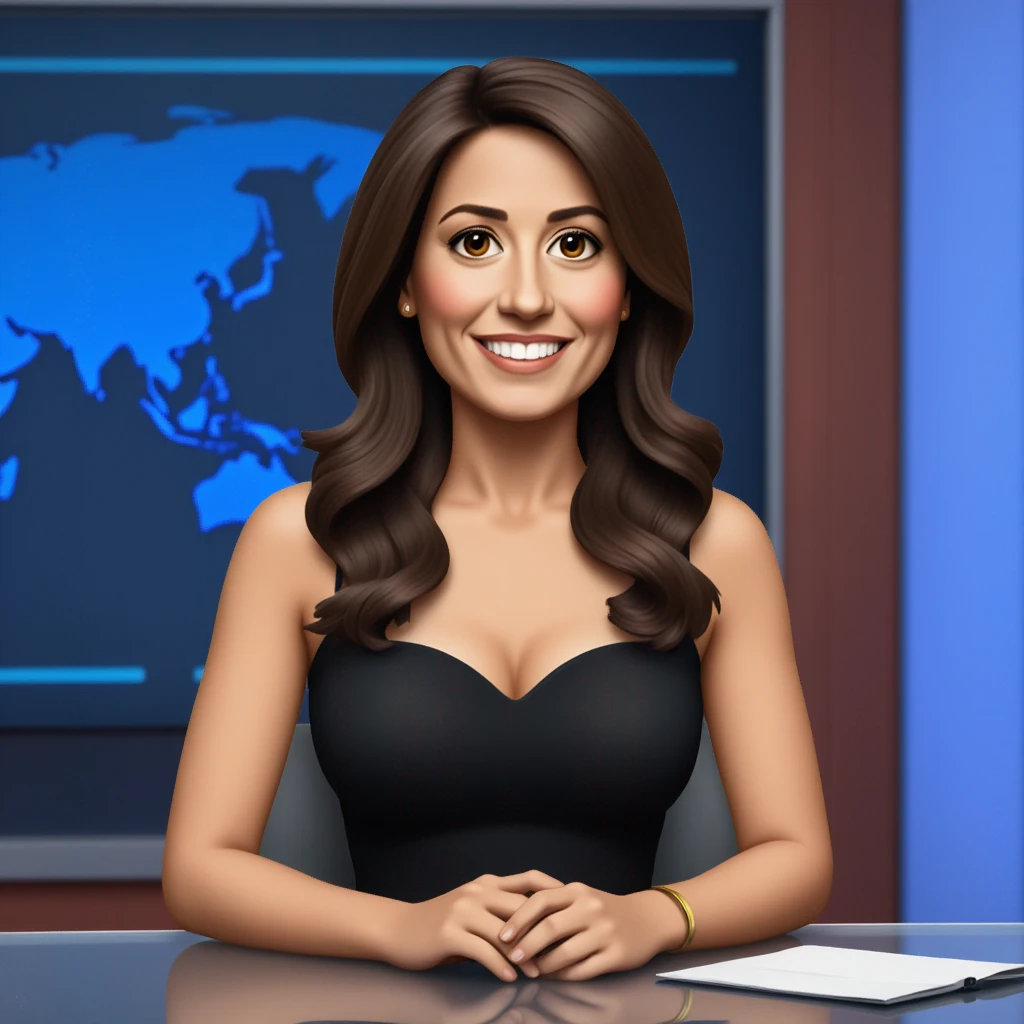 egyptian female news anchor-emoji