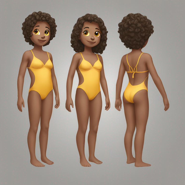 children swimsuit without body-emoji