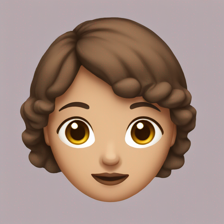 a pregnat woman brown short hair-emoji