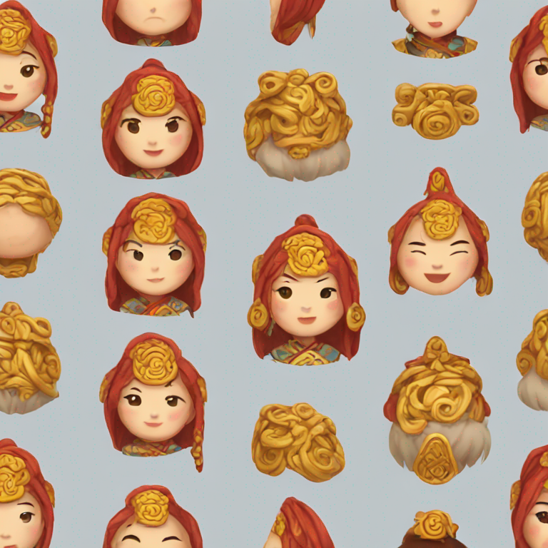 mongolian costume-emoji