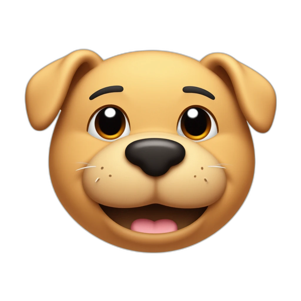 a cute dog emoji-emoji