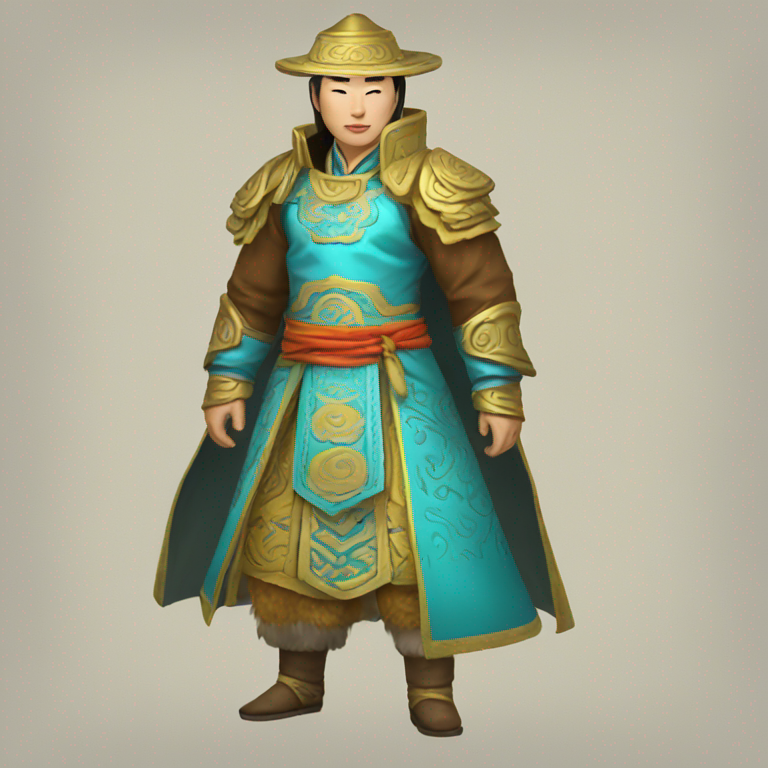 mongolian costume-emoji