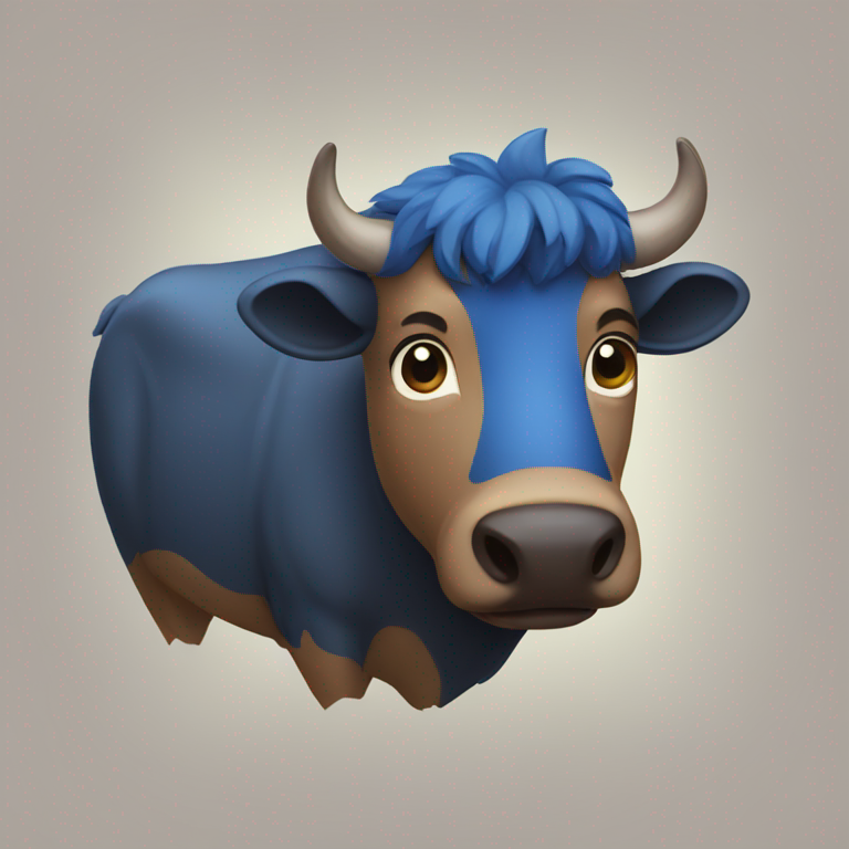 blue buffalo-emoji