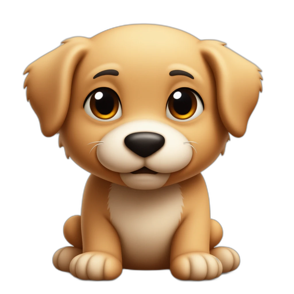 a cute dog-emoji