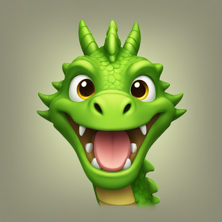 Smirking dragon-emoji