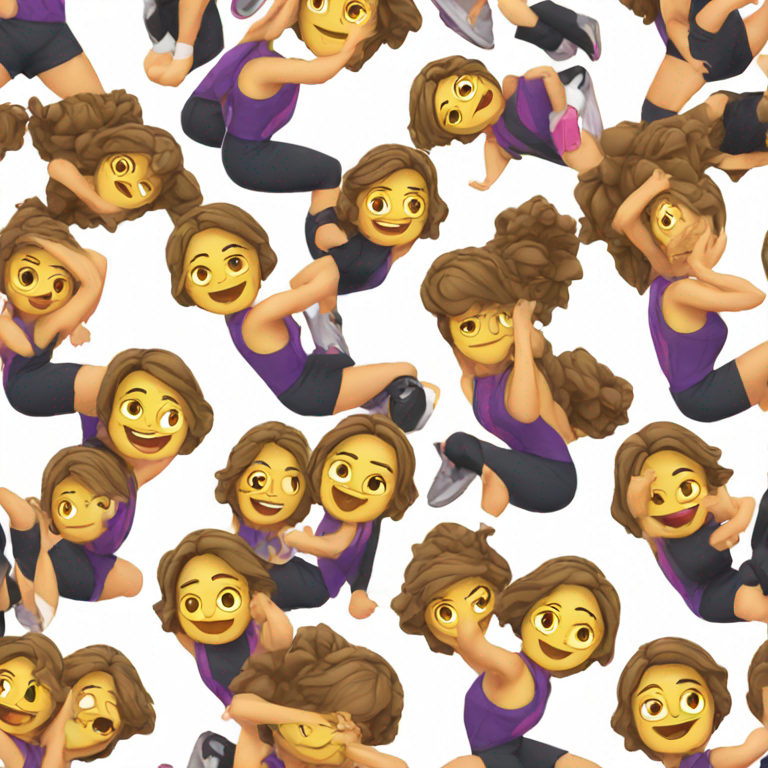 mujer gym-emoji