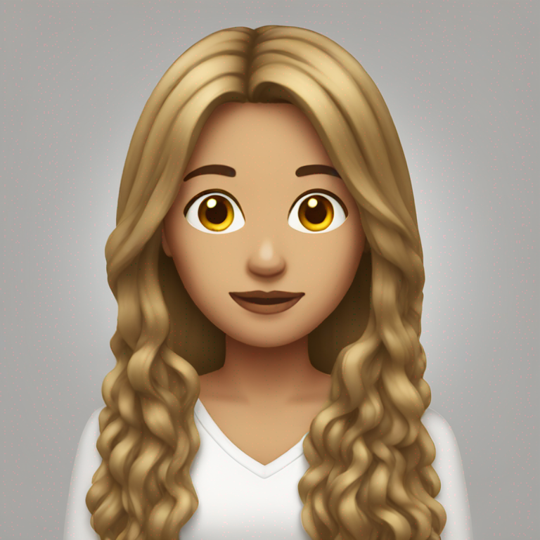 woman long hair-emoji