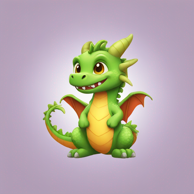 Cute dragon-emoji