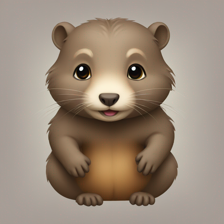 una nutria bebe-emoji