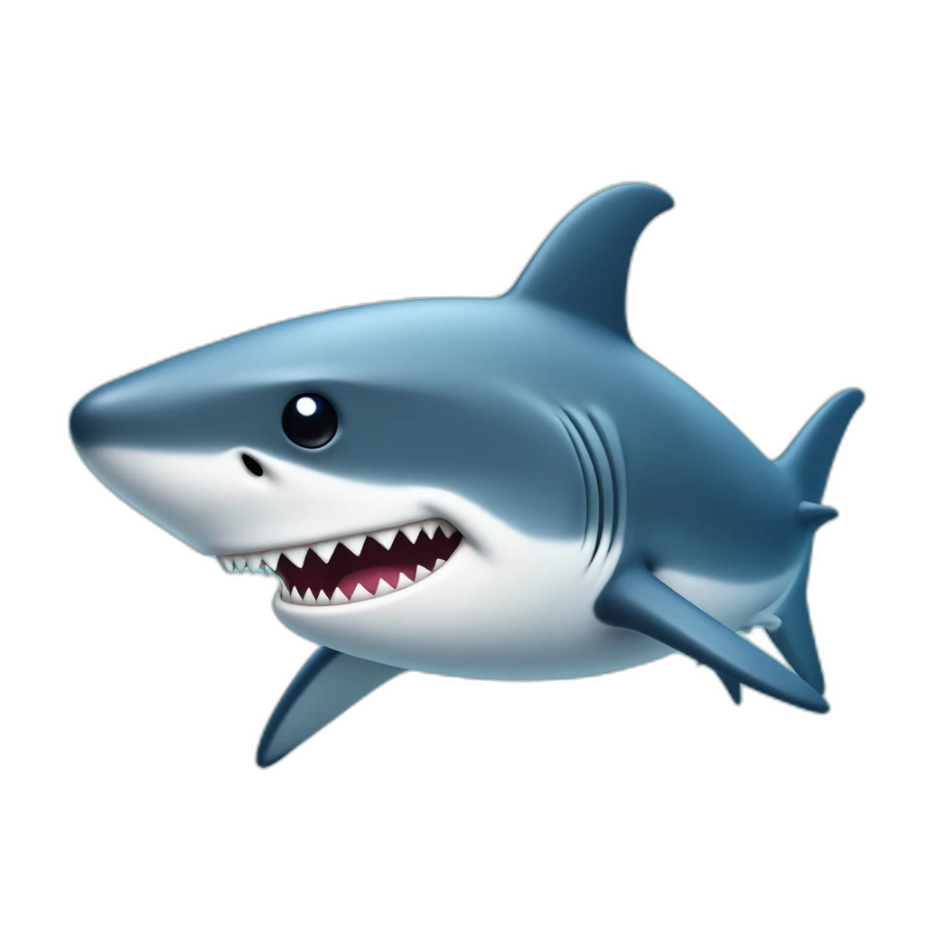 cute shark-emoji