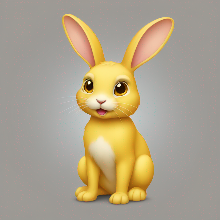 rabbit，yellow-emoji