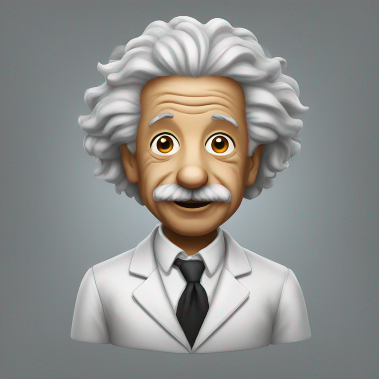 albert einstein black-emoji