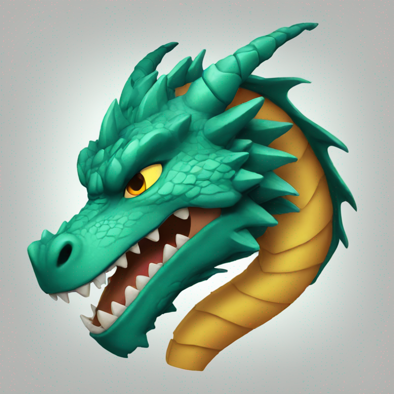 Fierce dragon-emoji