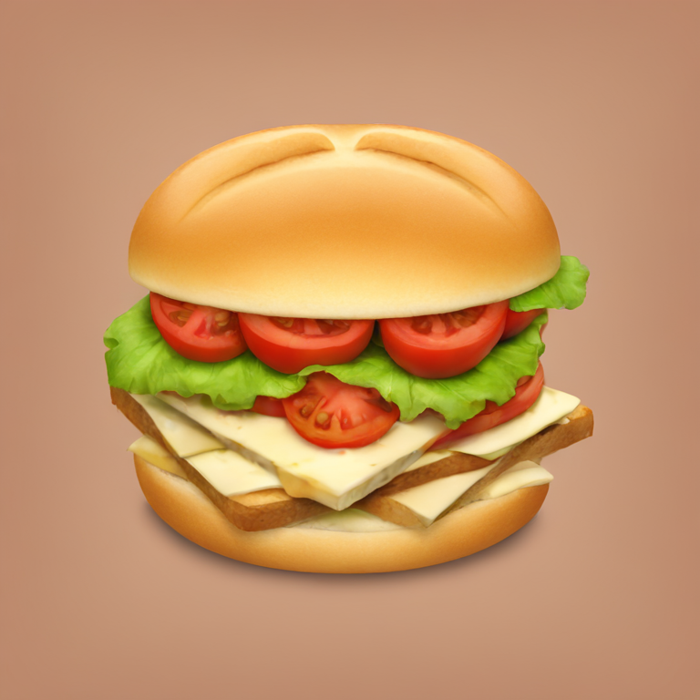 sándwich de atún y tomates-emoji