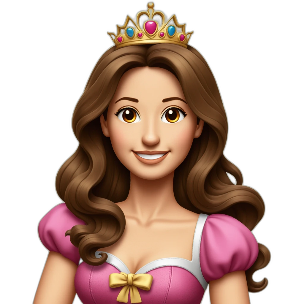 princesse souriante-emoji